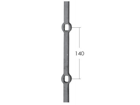 Stalowy pręt do krat 14x14mm