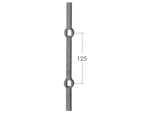 Stalowy pręt do krat 14x14mm