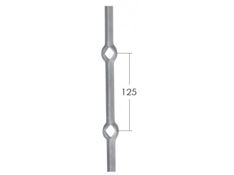 Stalowy pręt do krat 14x14mm