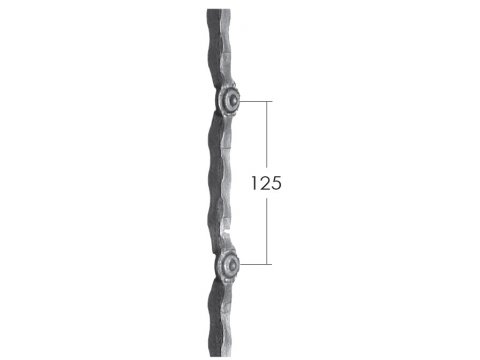 Stalowy pręt do krat 14x14mm