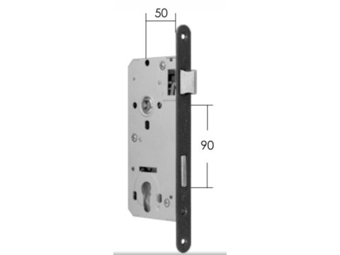 Zamek zapadkowo - zasuwkowy 72/50 Model 15.668