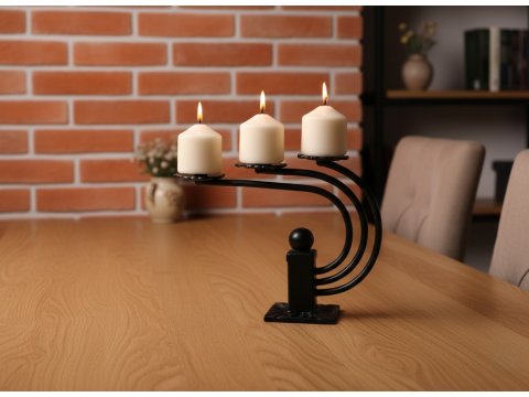 Świecznik kuty nowoczesny