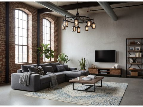 Lampa sufitowa z metalu...